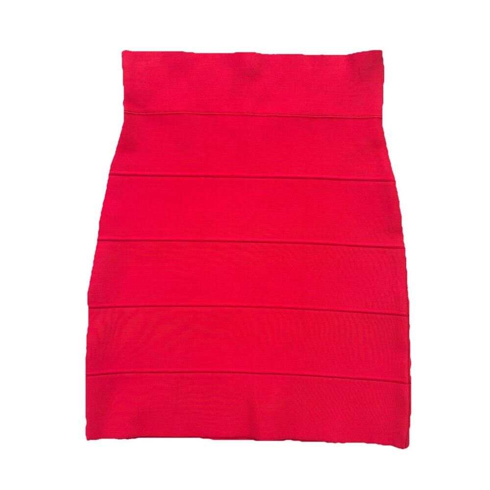 BCBG Max Azria Size Small Red Bandage Mini Skirt Women’s Y2K
